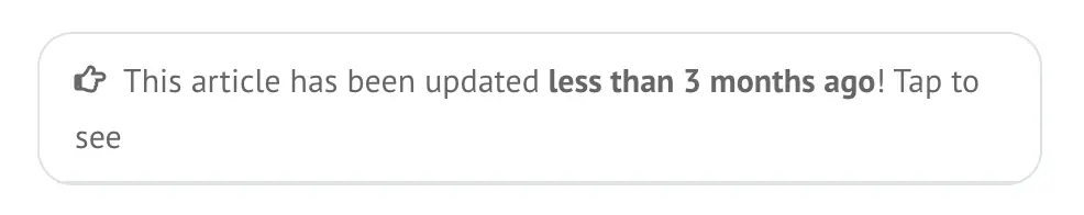 Change history of the articles Change history of the articles