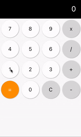 Flutter basic calculator animation Flutter basic calculator animation
