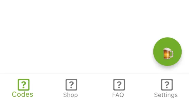 A screenshot showing a BottomNavigationBar and a FloatingActionButton with deactivated icons A screenshot showing a BottomNavigationBar and a FloatingActionButton with deactivated icons