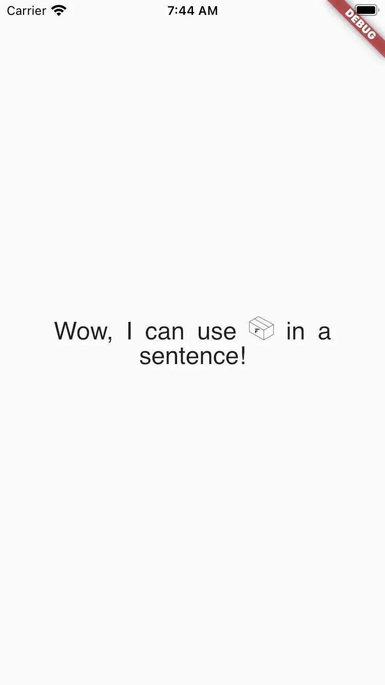 Custom icon usage inside a text Custom icon usage inside a text