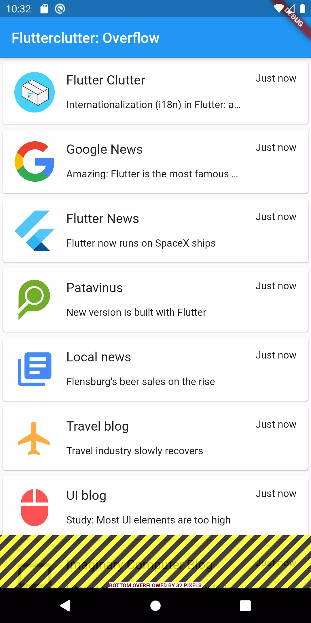 Flutter column overflow issue Flutter column overflow issue