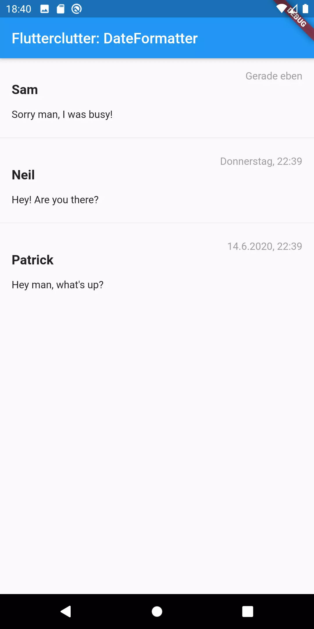 Verbose date formatting in German Verbose date formatting in German