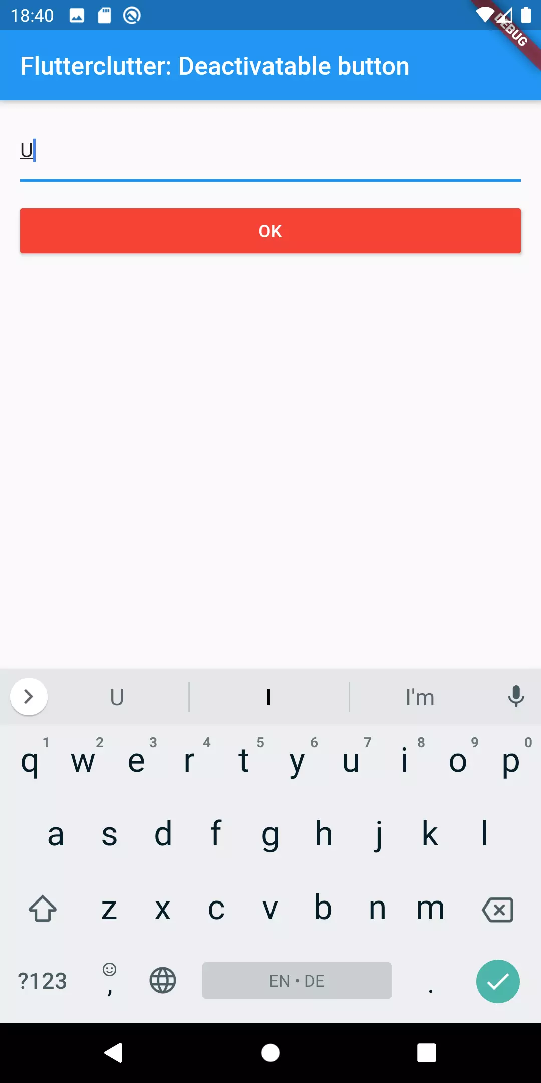 The button is enabled The button is enabled