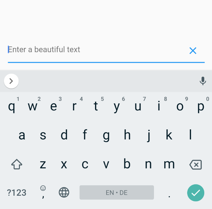 Text field: Add trailing clear button