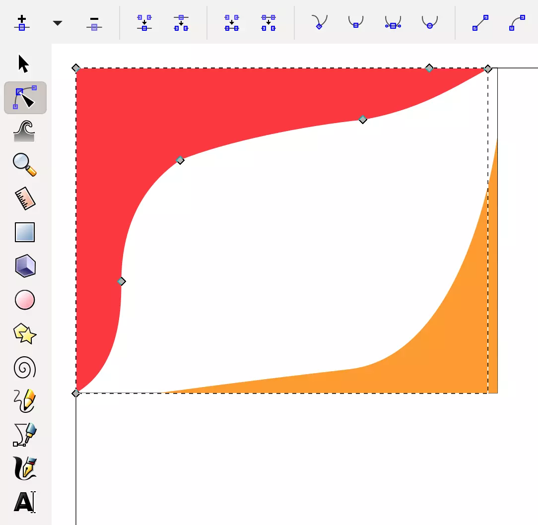 Inkscape node tool Inkscape node tool