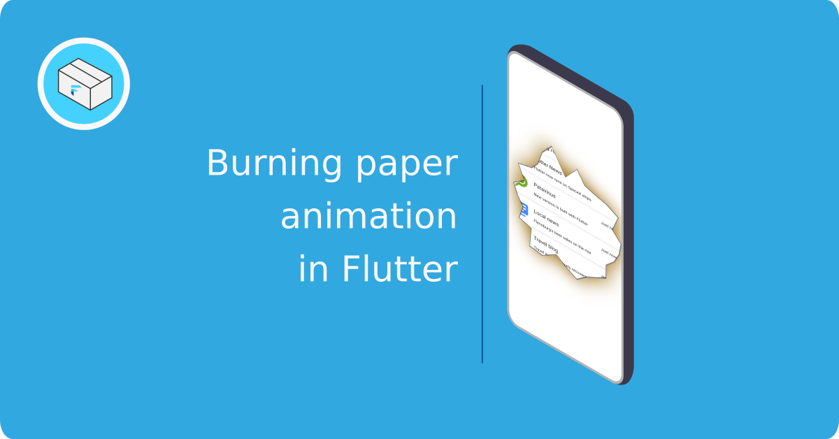 Burning paper effect