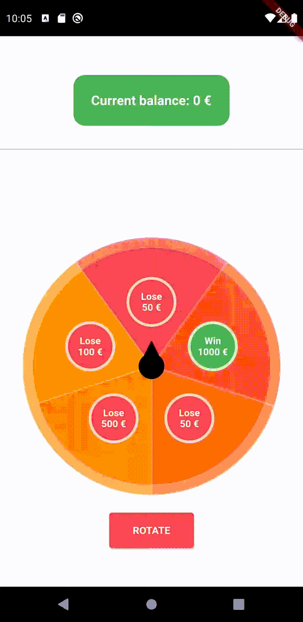 Flutter Fortune Wheel animated Flutter Fortune Wheel animated