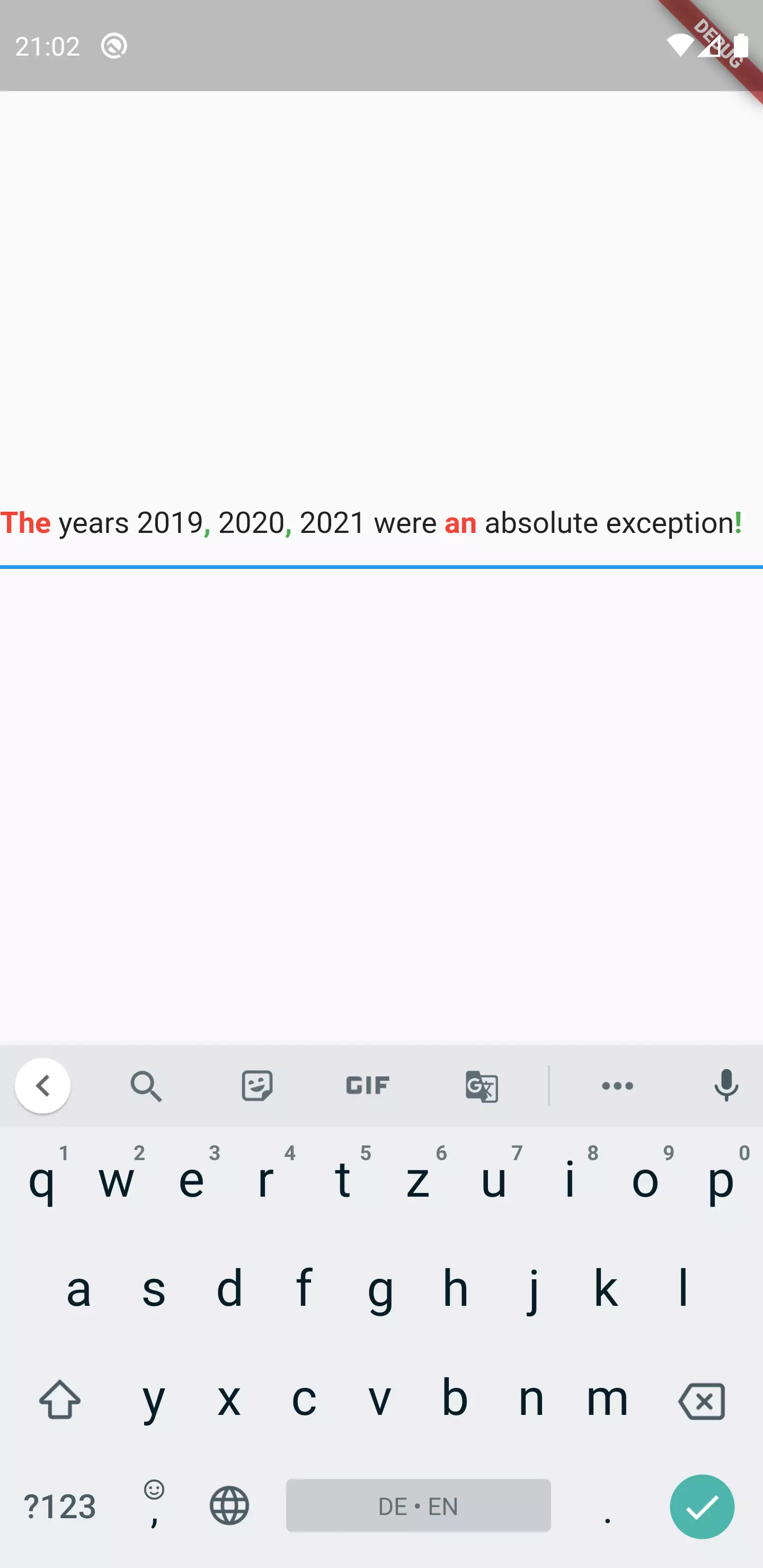 Flutter partially styled TextField Flutter partially styled TextField